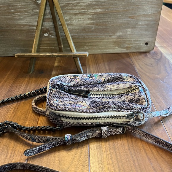 Aimee Kestenberg Leather Snake Print Crossbody - Picture 8 of 8